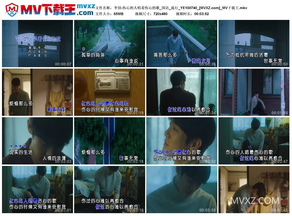 李创-伤心的人唱着伤心的歌_国语_流行_YE100740